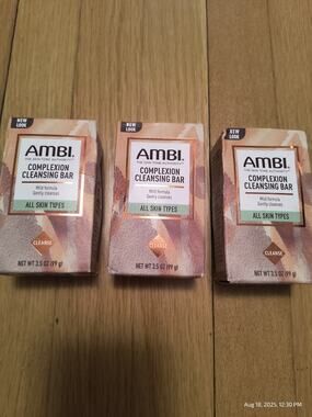 3X Ambi Complexion Cleansing Bar Soap Mild Formula Gently Clean All Skin Types